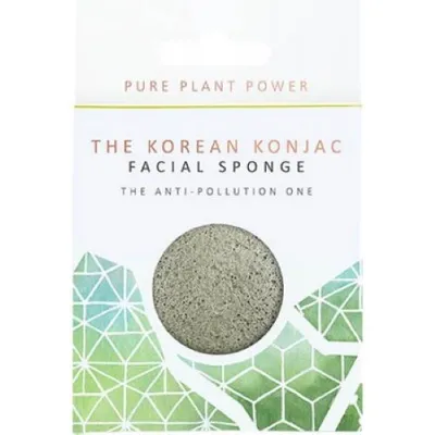 Konjac Sponge Company Premium The Elements, Gąbka Konjac dla każdej cery `Ziemia z oczyszczającym i energetyzującym Turmalinem `