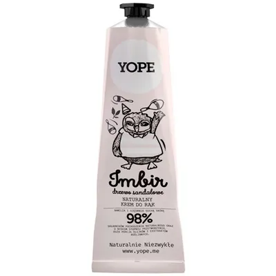 Yope Naturalny krem do rąk `Imbir i drzewo sandałowe`