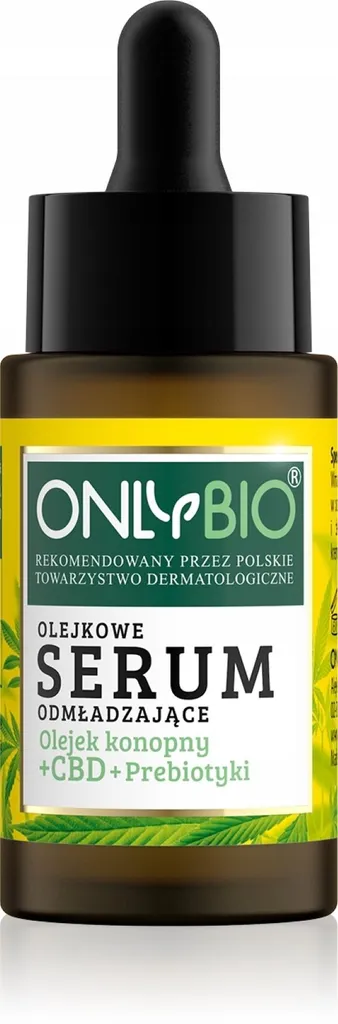 OnlyBio Olejkowe serum odmładzając `Olejek konopny + CBD + prebiotyki`