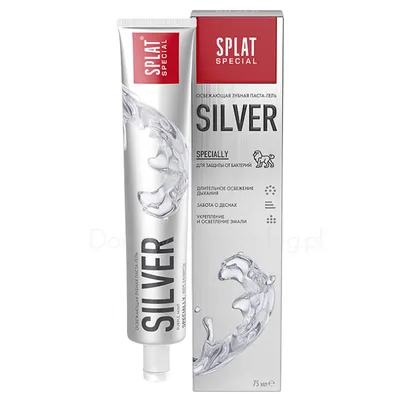 Splat Special Silver, Antybakteryjna pasta z aktywnym srebrem i węglem