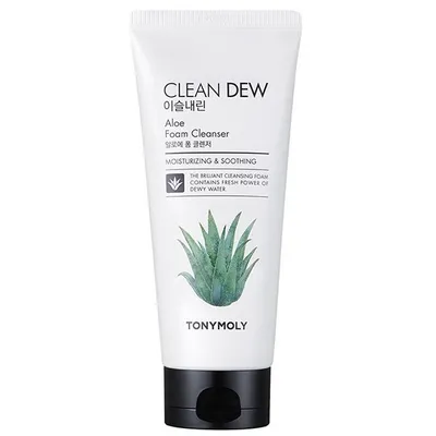 Tony Moly Clean Dew Aloe Foam Cleanser (Nawilżająca pianka do mycia twarzy z aloesem)