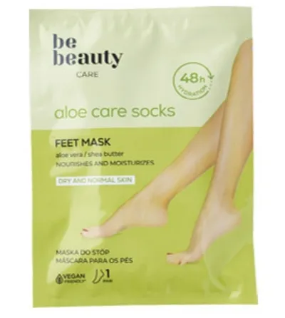 bebeauty Aloe Care Socks Feet Mask (Maska do stóp w skarpecie)