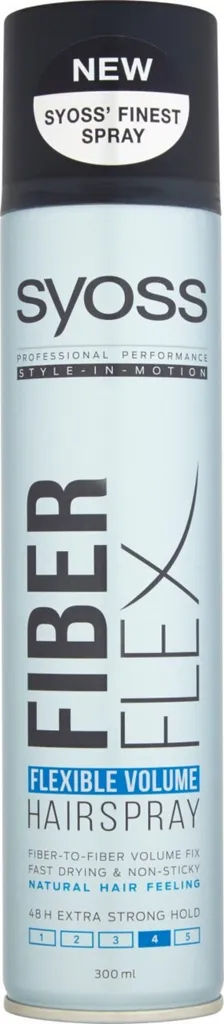 Syoss Fiber Flex, Flexible Volume Hairspray (Lakier do włosów)