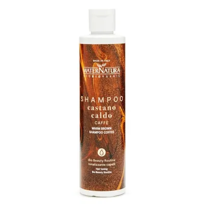 MaterNatura Warm Brown, Hair Tonning Shampoo (Ciepły brąz, Szampon tonujący)