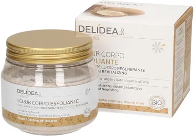 Delidea Bio Cosmetics Scrub Corpo Esfoliante Argan & Dattero Bio (Peeling do ciała)