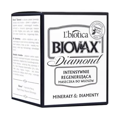 L'biotica Biovax Diamond, Intensywnie regenerująca maseczka do włosów