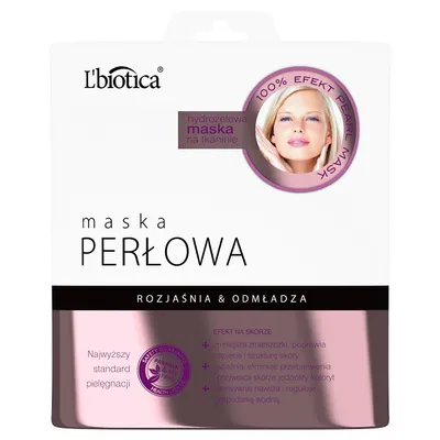 L'biotica Hydrożelowa maska perłowa