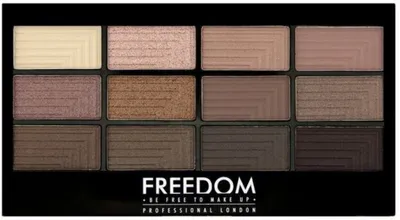 Freedom Makeup London Pro 12 Secret Rose Eyeshadow Palette (Paleta 12 cieni do powiek)