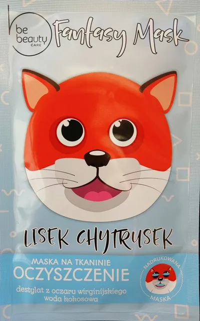 bebeauty Fantasy Mask, Maska na tkaninie oczyszczenie `Lisek Chytrusek`