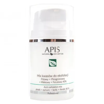 Apis Professional, Exfoliation Acid Mix (Miks kwasów do eksfoliacji `Fitowy + pirogronowy + mlekowy + ferulowy 40%`)