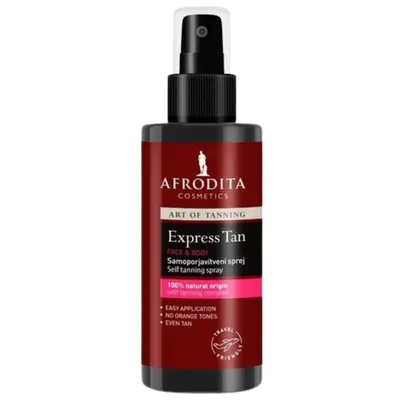 Kozmetika Afrodita (Afrodita Cosmetics) Art of Tanning, Express Tan Self Tanning Spray (Samoopalacz w sprayu do ciała i twarzy)