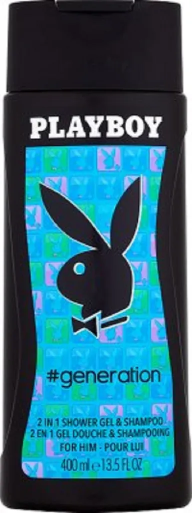 Playboy Generation For Him, 2 in 1 Showe Gel (Żel pod prysznic i szampon 2 w 1)