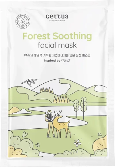 Cettua Forest Soothing Facial Mask (Łagodząca maska w płachcie)