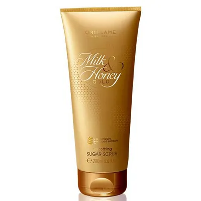 Oriflame Milk & Honey Gold, Smoothing Sugar Scrub (Wygładzający scrub do ciała)