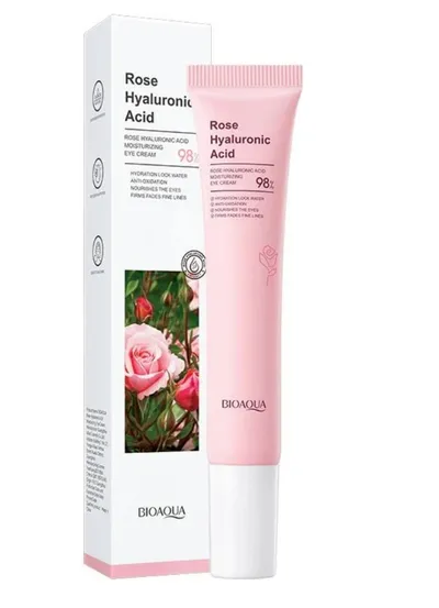 Bioaqua Rose Hyaluronic Acid, Moisturizing Eye Cream (Różany krem pod oczy)
