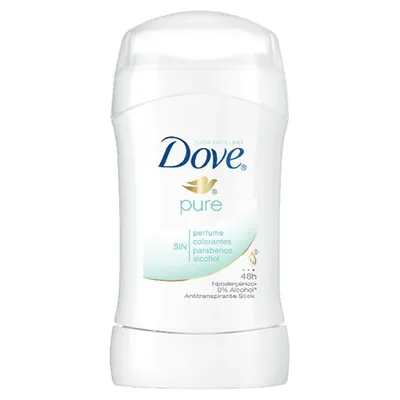 Dove Pure, Deodorant (Antyperspirant w sztyfcie do skóry wrażliwej)
