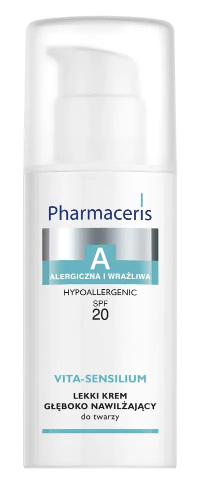 Pharmaceris A, Vita - Sensilium, Lekki krem głęboko nawilżający do twarzy SPF 20 (nowa wersja)