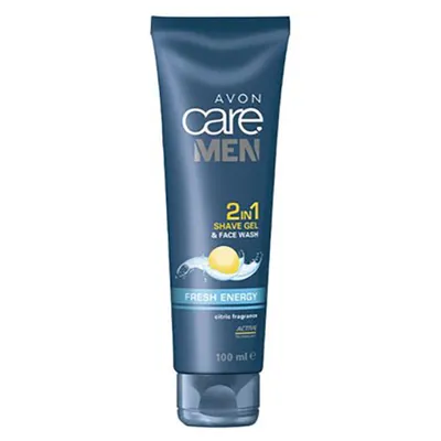 Avon Care Men, Fresh Energy, 2 in 1 ShaveGel  and  Face Wash (Żel do golenia i mycia twarzy 2 w 1)