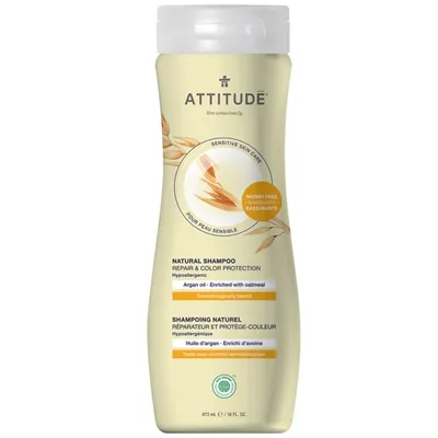 Attitude Sensitive Skin Care, Repair & Color Protection Shampoo with Argan Oil (Szampon regenerująco - chroniący kolor z olejkiem arganowym)
