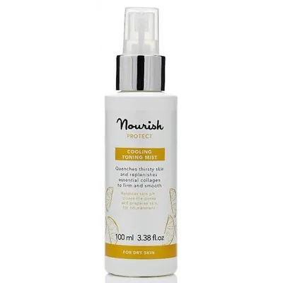 Nourish London Protect, Cooling Toning Mist (Tonizująca mgiełka chłodząca do skóry suchej)