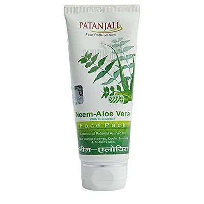 Patanjali Neem - Aloe Vera with Cucumber Face Pack (Maseczka z neem, aloesem i ogórkiem)