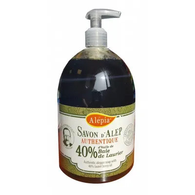 Alepia Savon d`Alep liquide Premium 40% Laurier (Mydło Alep w płynie 40 % oleju laurowego)