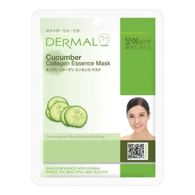 Dermal Korea Cucumber Collagen Essence Mask (Kolagenowa maska z ogórkiem)