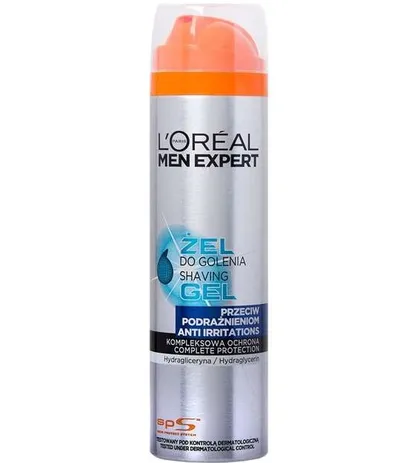 L'Oreal Paris Men Expert, Shaving Gel (Żel do golenia przeciw podrażnieniom)