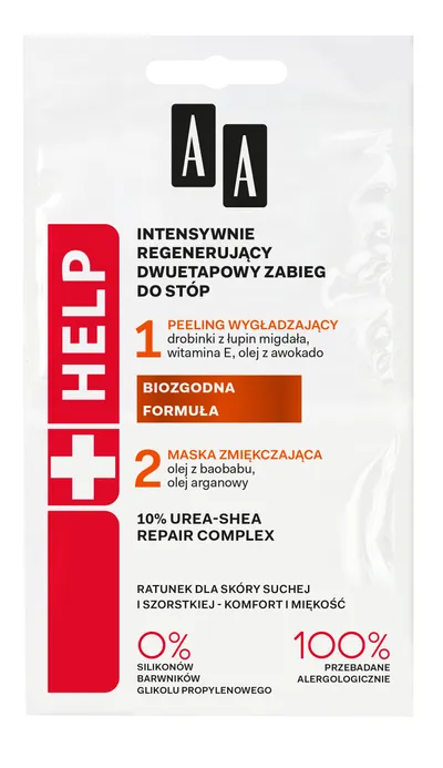 AA Help, Intensywnie regenerujący dwuetapowy zabieg do stóp
