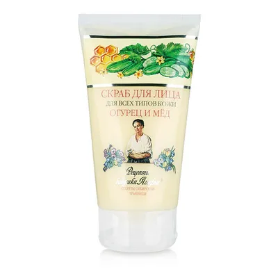 Receptury Babuszki Agafii Odświeżający peeling do cery zanieczyszczonej `Miód & ogórek `