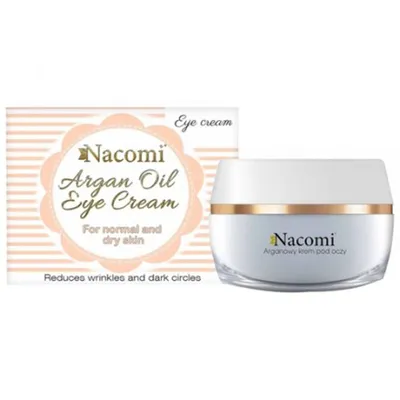 Nacomi Moroccan Argan Cream with Grape Seed Oil (Arganowy krem pod oczy z olejem z pestek winogron)