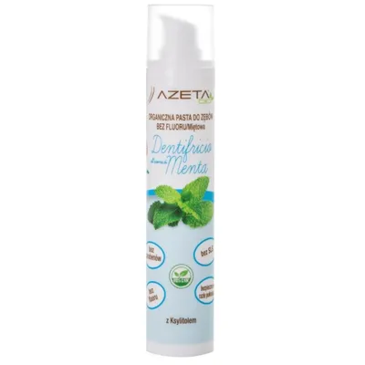 Azeta Bio Mint Toothpaste (Organiczna pasta do zębów bez fluoru dla dzieci i dorosłych miętowa)