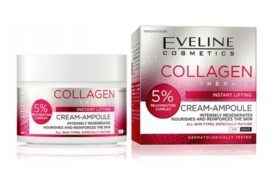 Eveline Cosmetics Collagen Therapy, Instant Lifting, Cream Ampoule (Krem-ampułka z kolagenem)