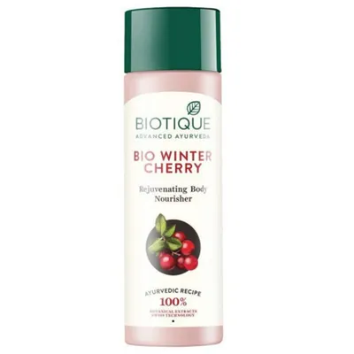 Biotique Bio Winter Cherry, Rejuvenating Body Nourisher (Odżywczo-nawilżający balsam do ciała bio)