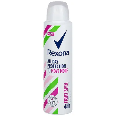 Rexona All Day Protection To Move More, Fruit Spin Anti-perspirant Spray (Antyperspirant w sprayu)