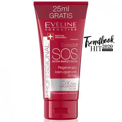 Eveline Cosmetics Extra Soft, Regenerujący krem - opatrunek do rąk SOS