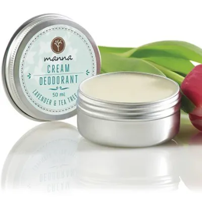 Manna Kosmetyki Naturalne Dezodorant w kremie z lawenda i olejkiem z drzewa herbacianego