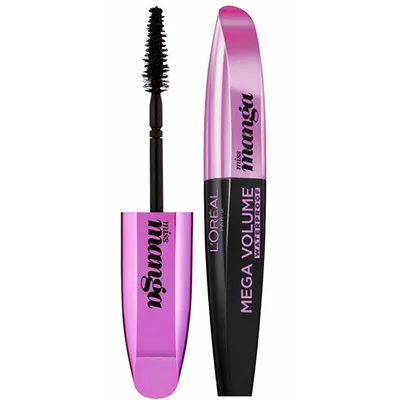 L'Oreal Paris Miss Manga, Mega Volume Mascara Waterproof (Wodoodporny pogrubiający tusz do rzęs)