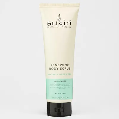 Sukin Renewing Body Scrub with Green Tea and Jojoba (Peeling do ciała `Zielona herbata i jojoba`)