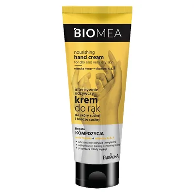 Biomea Nourishing Hand Cream (Intensywnie odżywczy krem do rąk do skóry suchej i bardzo suchej)