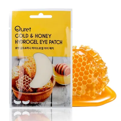 Quret Gold & Honey Hydrogel Eye Patch (Odżywczo-rozświetlające płatki pod oczy)