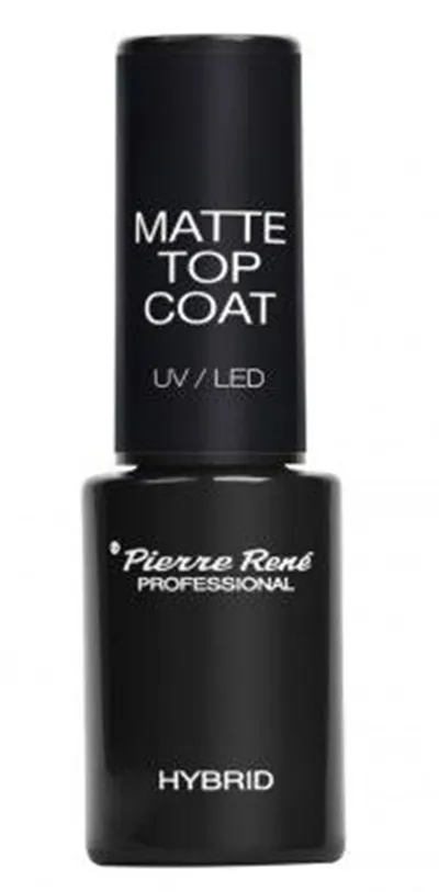 Pierre Rene Professional, Matte Top Coat UV/LED (Matowy lakier nawierzchniowy hybrydowy)