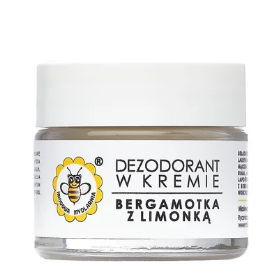 Miodowa Mydlarnia Dezodorant w kremie `Bergamotka z limonką`