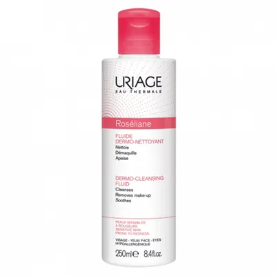 Uriage Roséliane, Fluide Dermo-Nettoyant (Mleczko do demakijażu cery naczynkowej)