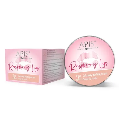 Apis Raspberry Lips, Sugar Lip Scrub (Cukrowy peeling do ust)