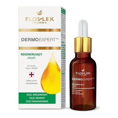 Floslek Dermo expert, Regenerujacy olejek na twarz, szyję i dekolt