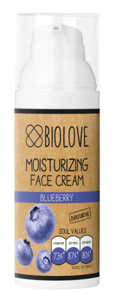 Biolove Blueberry, Moisturizing Face Cream (Nawilżający krem do twarzy `Borówka`)