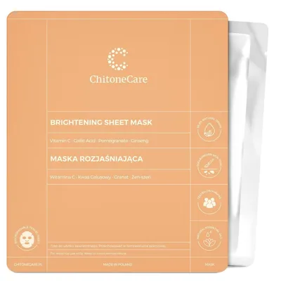 Chitone Care Brightening Sheet Mask (Maska rozjaśniająca)