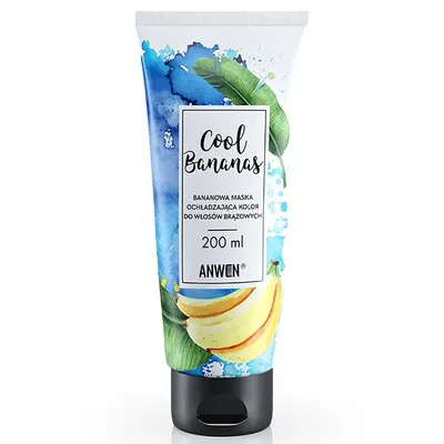 Anwen Bananowa maska ochładzająca kolor do włosów brązowych `Cool Bananas`
