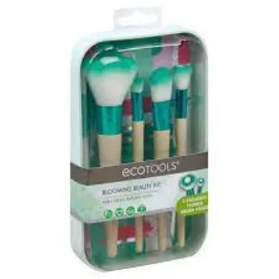 EcoTools Blooming Beauty Kit (Zestaw czterech pędzli do makijażu)